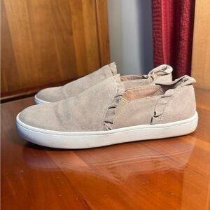 Kate Spade Lilly Tan Suede Slip-On Sneakers